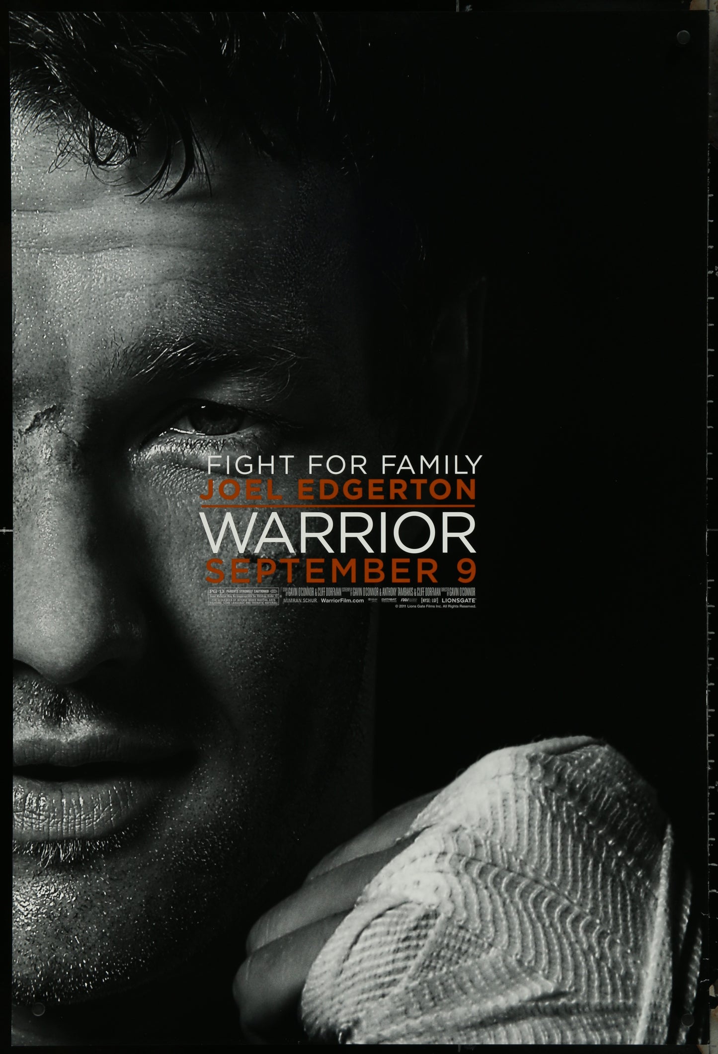 Warrior (2011) Original US One Sheet Movie Poster Joel Edgerton