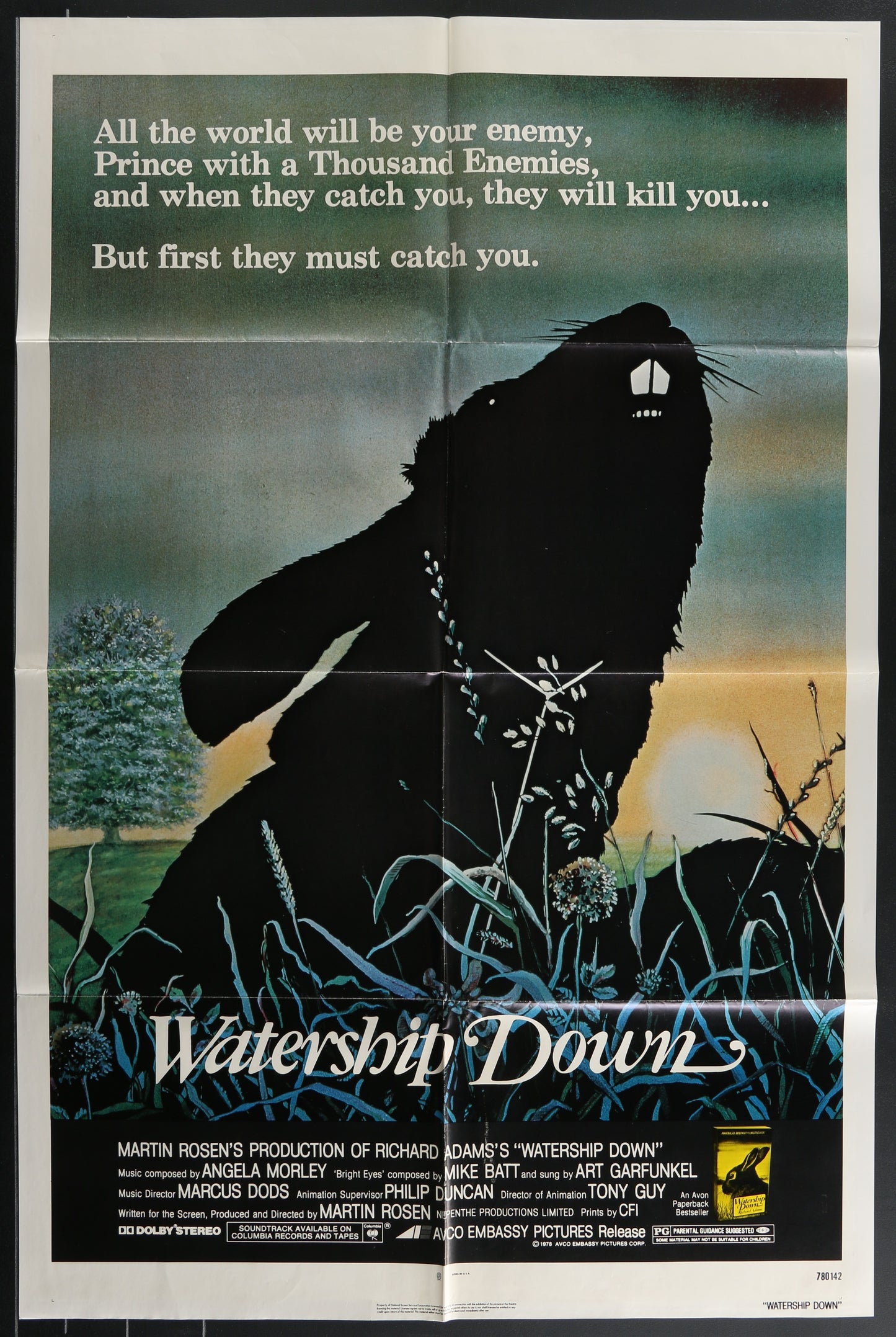 Watership Down (1978) Original US One Sheet Movie Poster