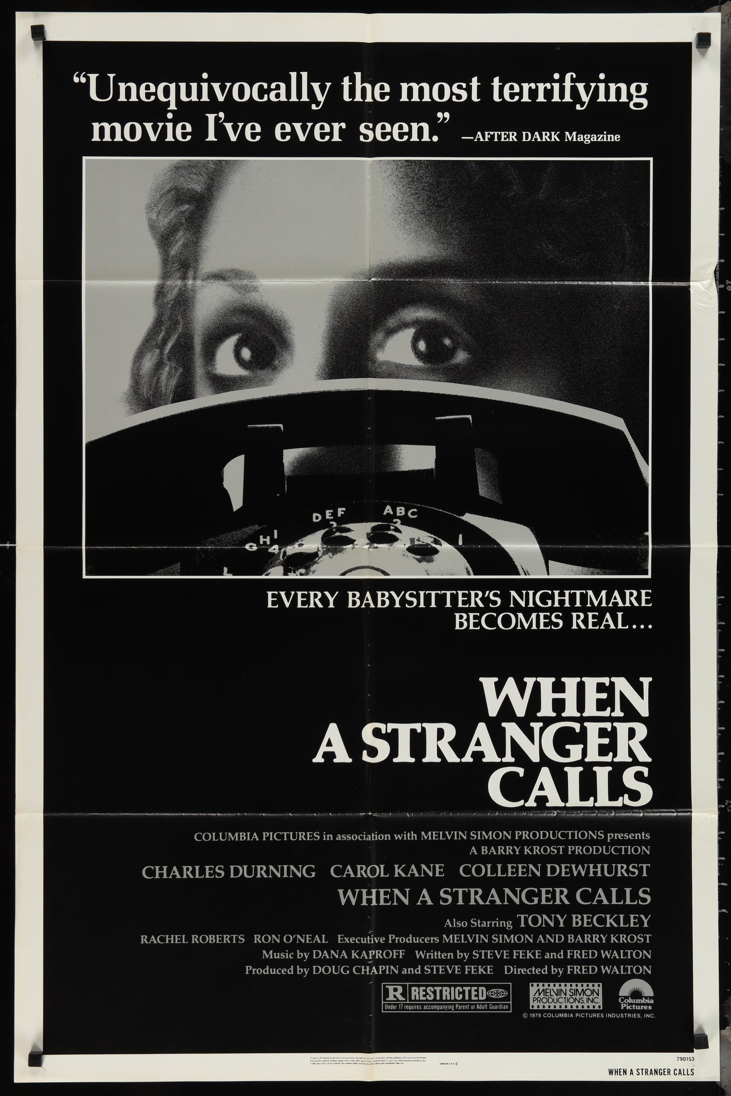 When a Stranger Calls (1979) Original US One Sheet Movie Poster