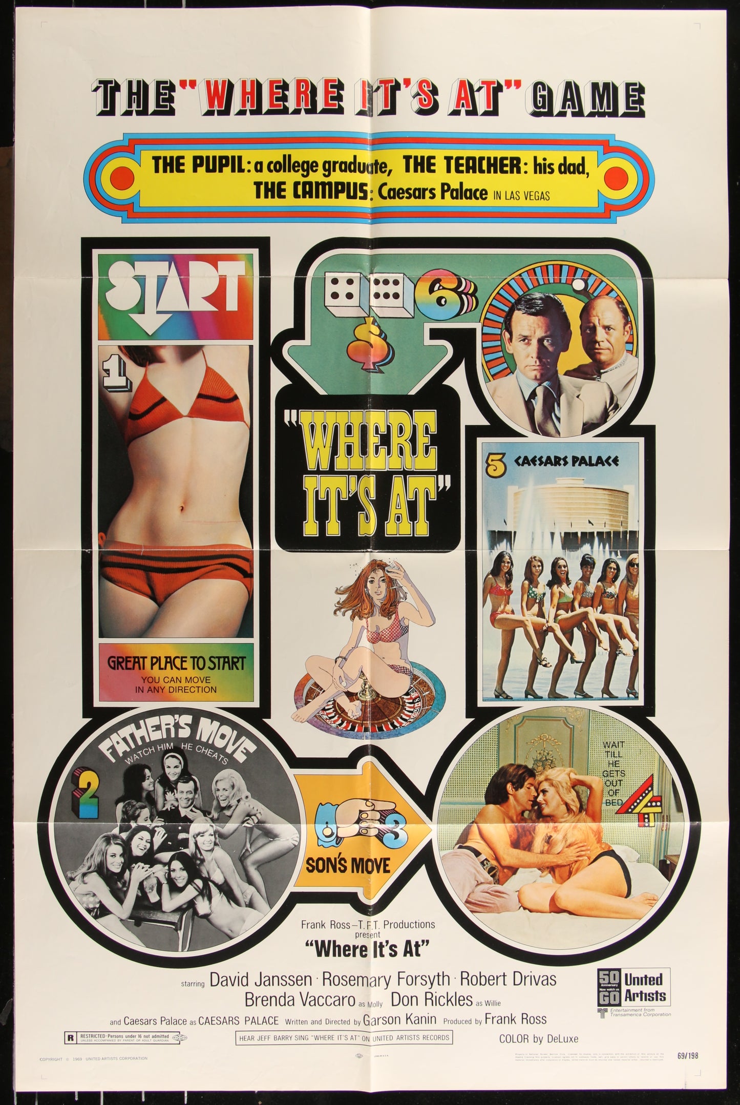 Where It's At (1969) Original US One Sheet Movie Poster 27 x 41