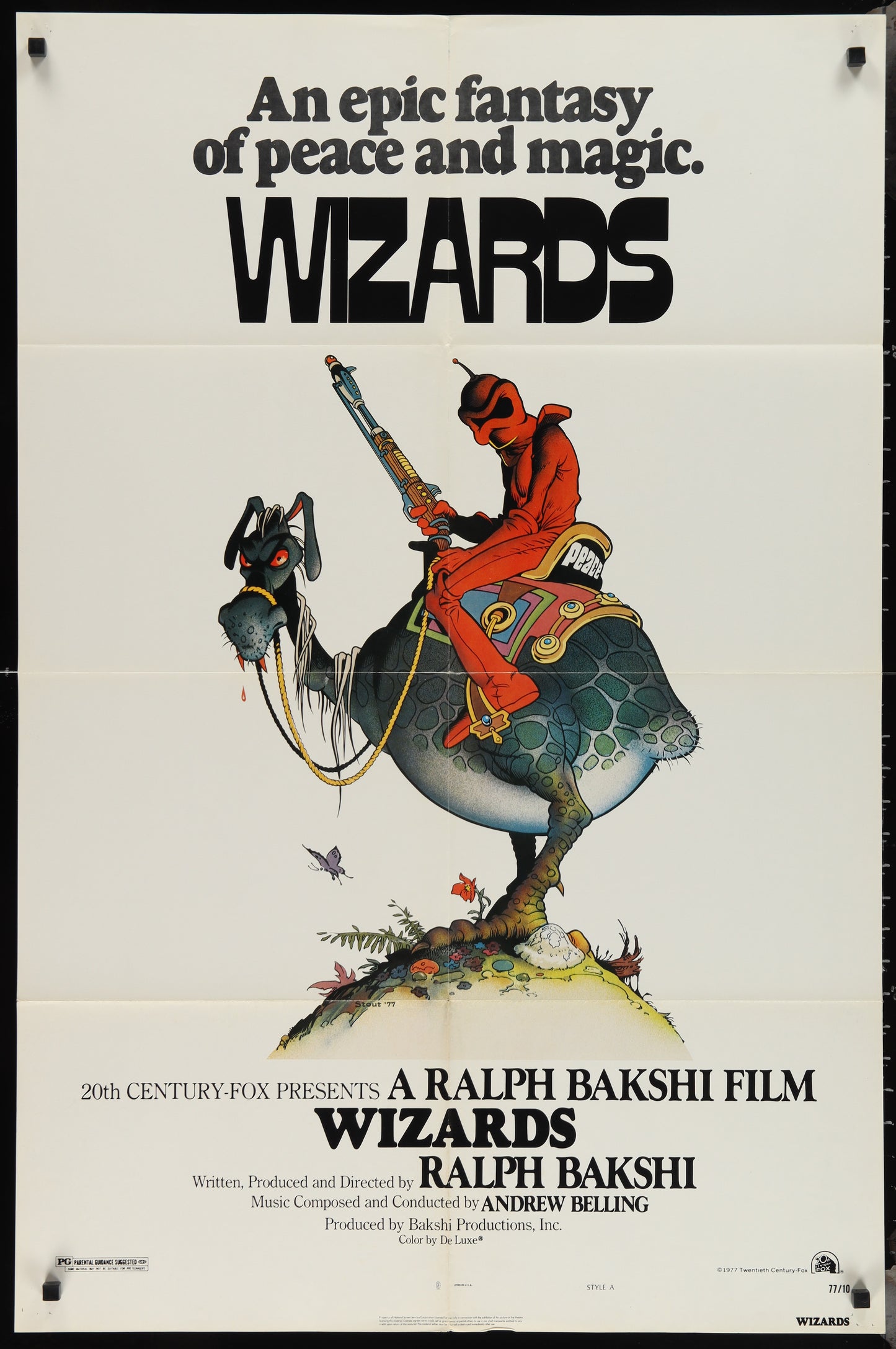 Wizards (1977) Original US One Sheet Movie Poster
