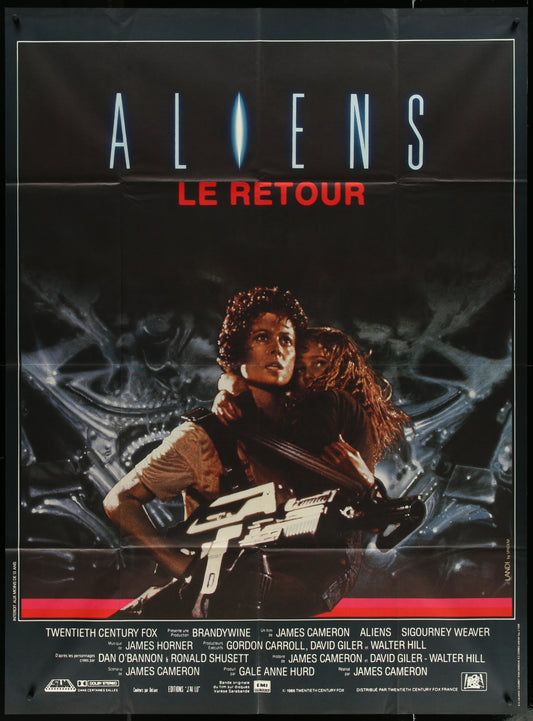 Aliens (1986) Original French One Panel Movie Poster