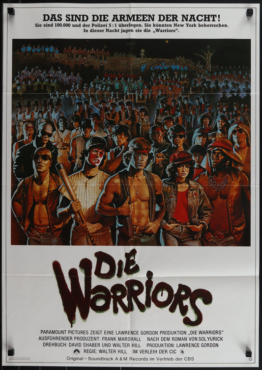 The Warriors (1979) Original German A1 Movie Poster