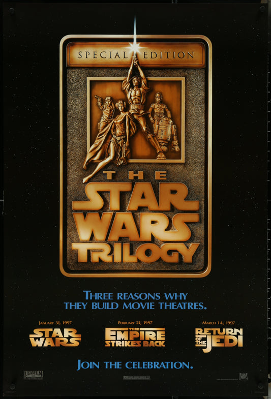 The Star Wars Trilogy (1997) Original US One Sheet Movie Poster
