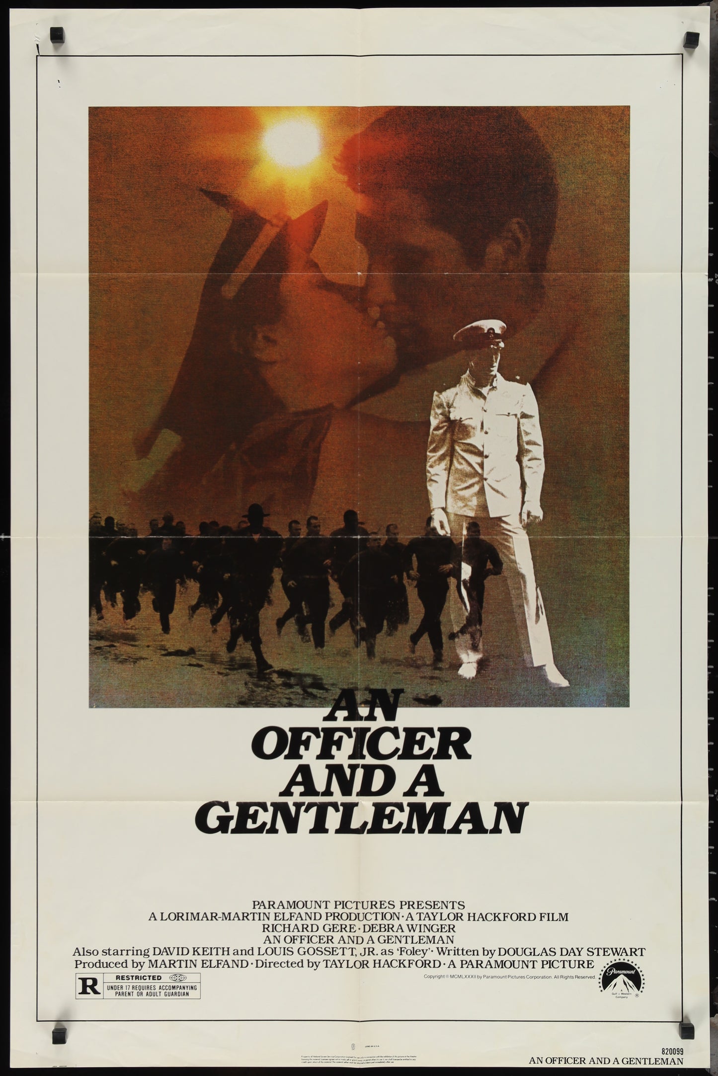 An Officer And A Gentleman (1982) Original US One Sheet Movie Poster