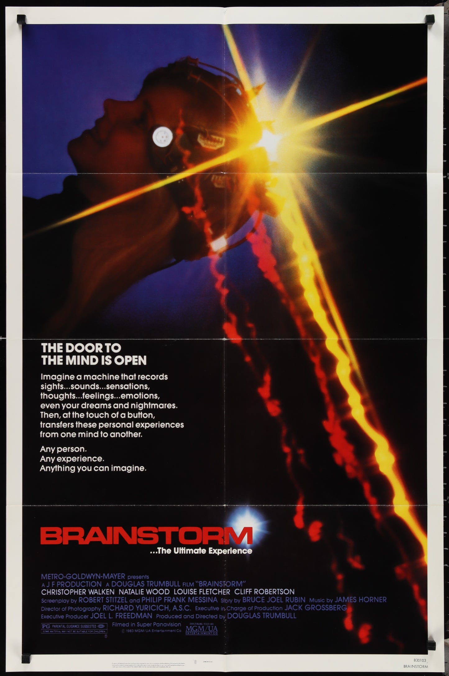 Brainstorm (1983) Original US One Sheet Movie Poster
