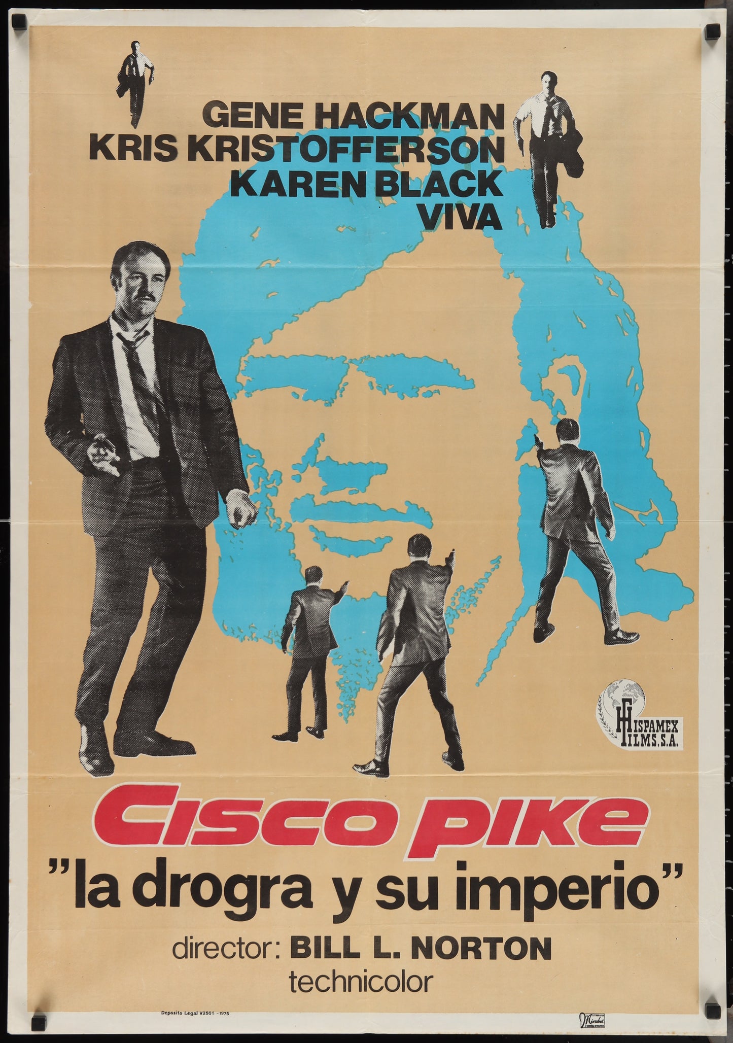 Cisco Pike (1975) Original Spanish One Sheet Cinema Poster