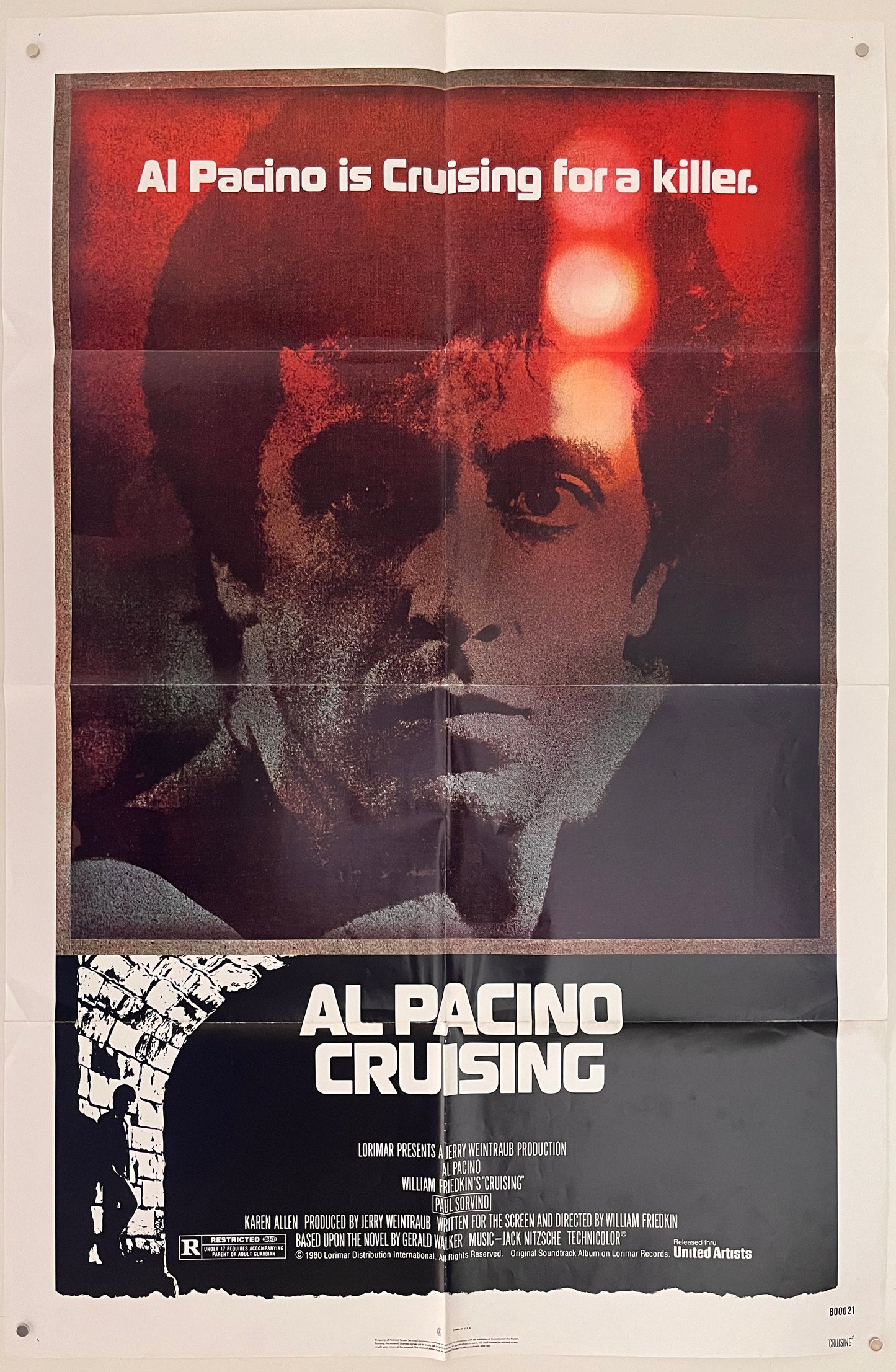 Cruising (1980) Original US One Sheet Movie Poster