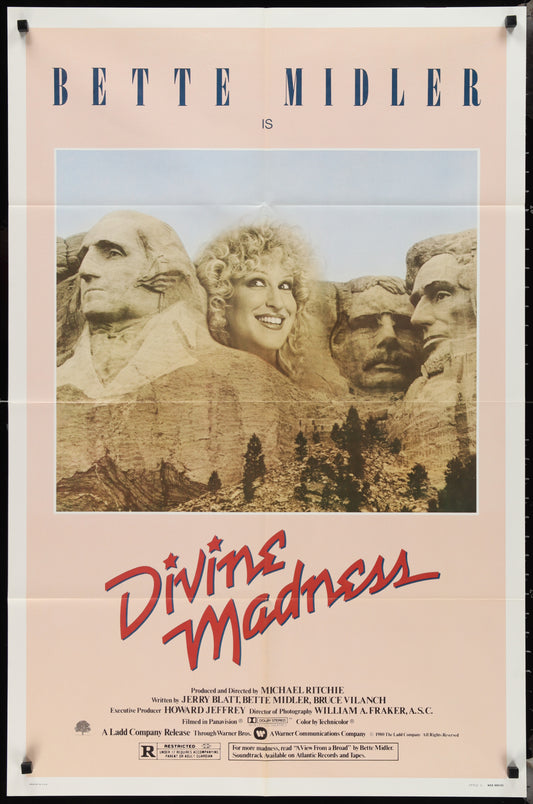 Divine Madness (1980) Original US One Sheet Movie Poster
