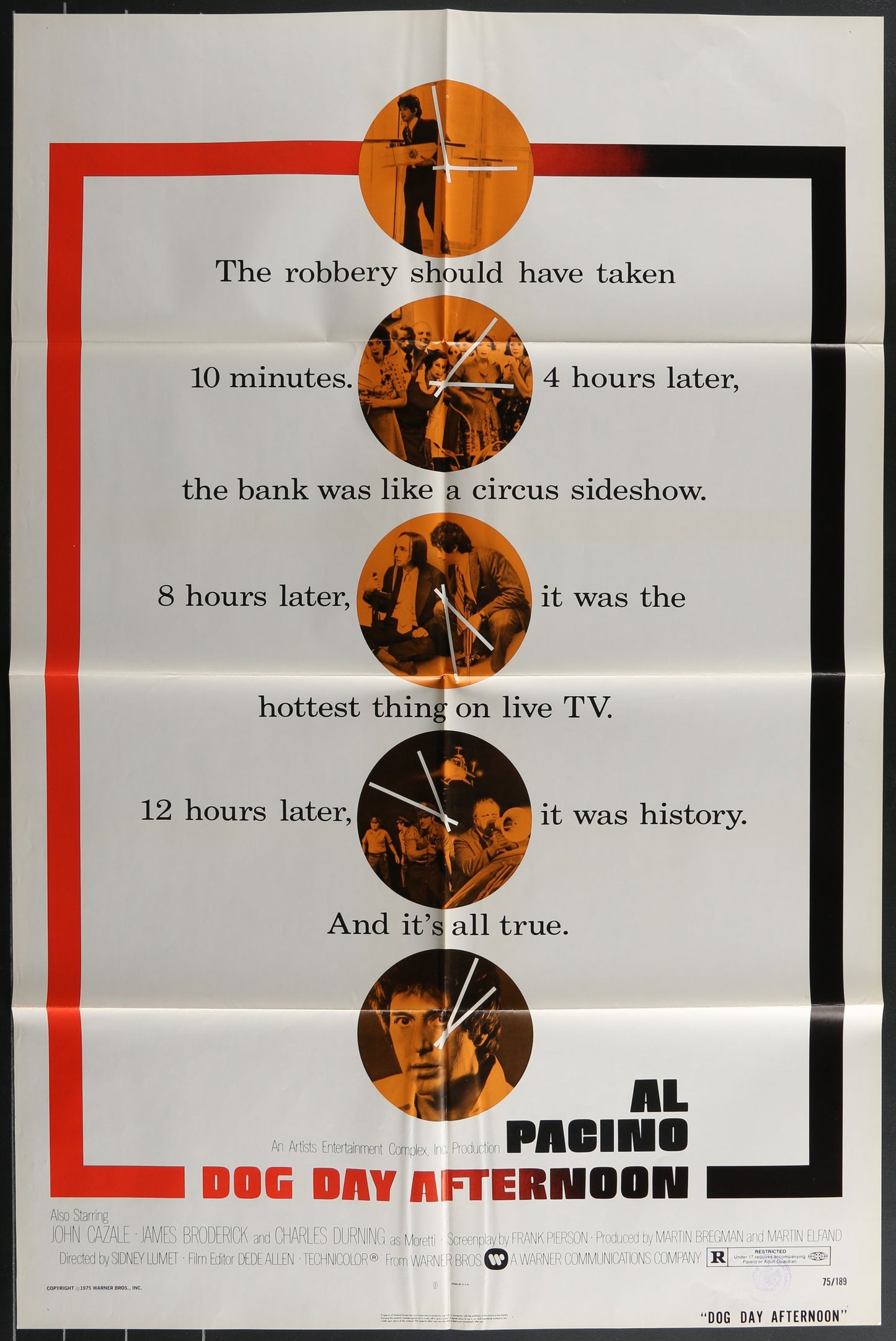 Dog Day Afternoon (1975) Original US One Sheet Movie Poster