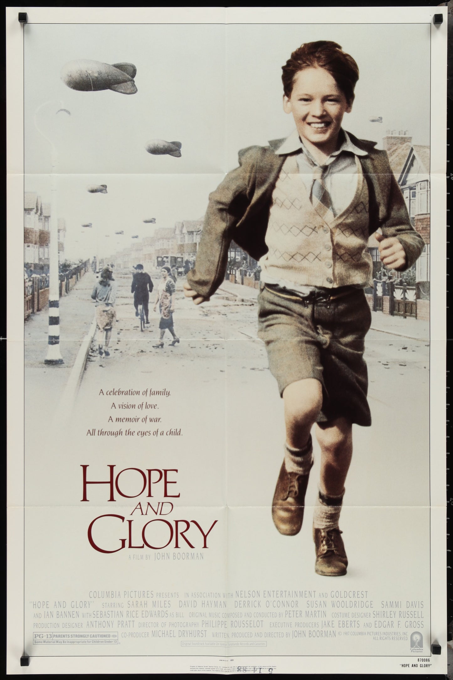 Hope And Glory (1987) Original US One Sheet Movie Poster