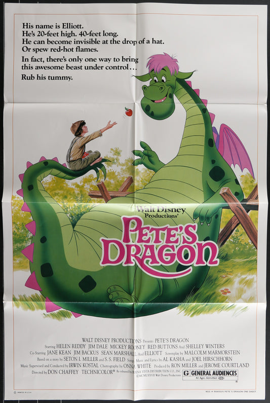 Pete's Dragon (1984 Re-Release) Original US One Sheet Movie Poster