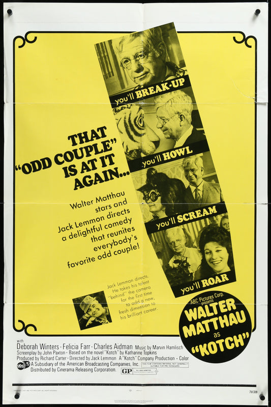 Kotch (1971) Original US One Sheet Movie Poster