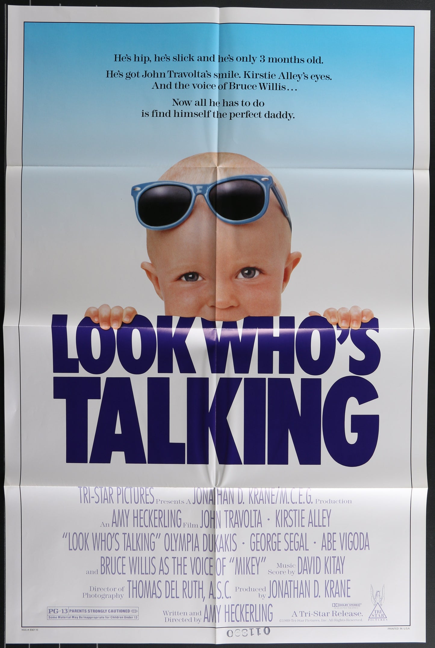 Look Who's Talking (1989) Original US One Sheet Movie Poster