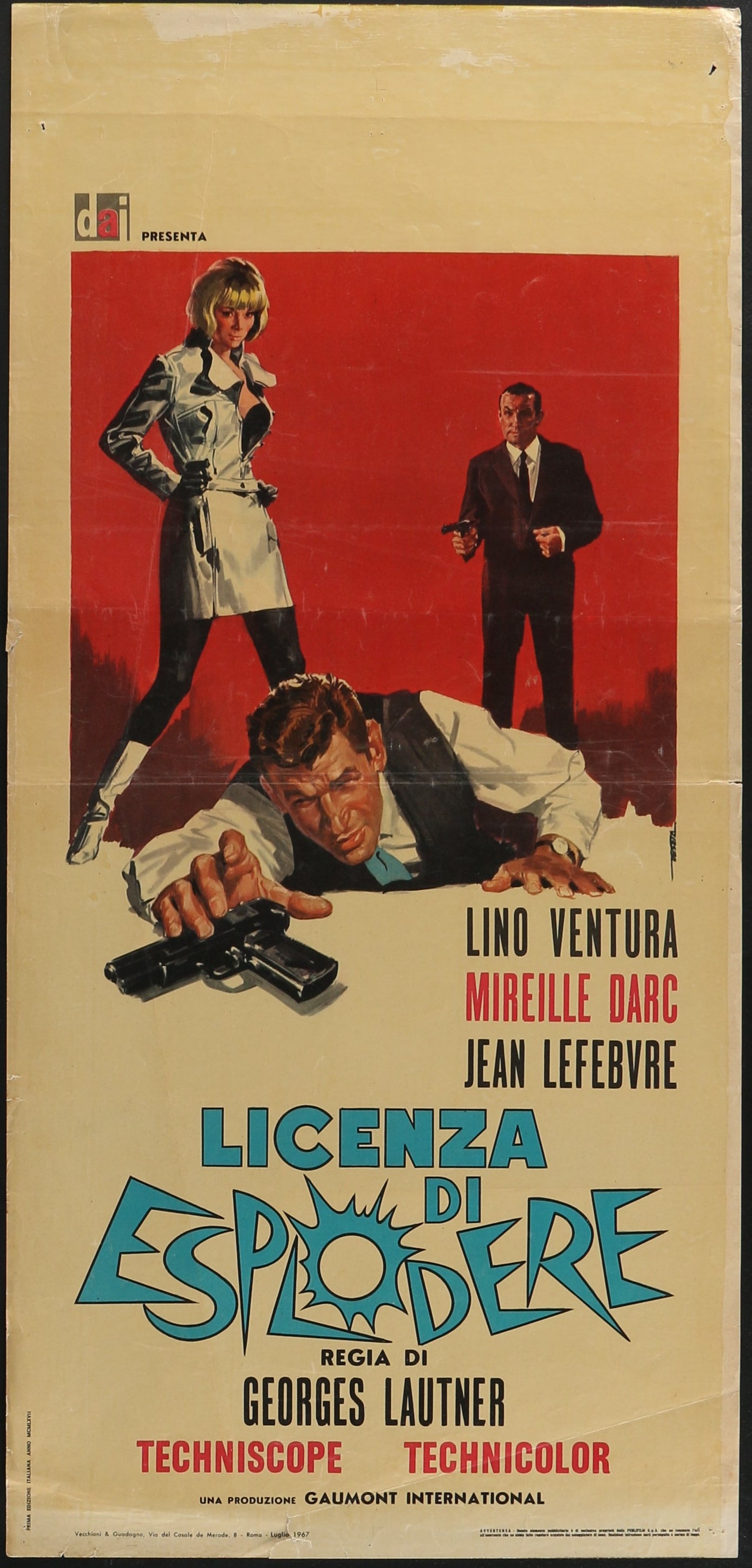 Let's Not Get Angry - Licenza di Esplodere (1967) Original Italian Locandina Movie Poster