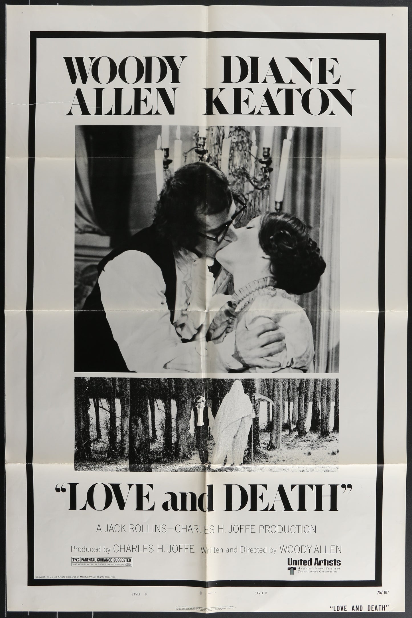 Love And Death (1975) Original US One Sheet Movie Poster