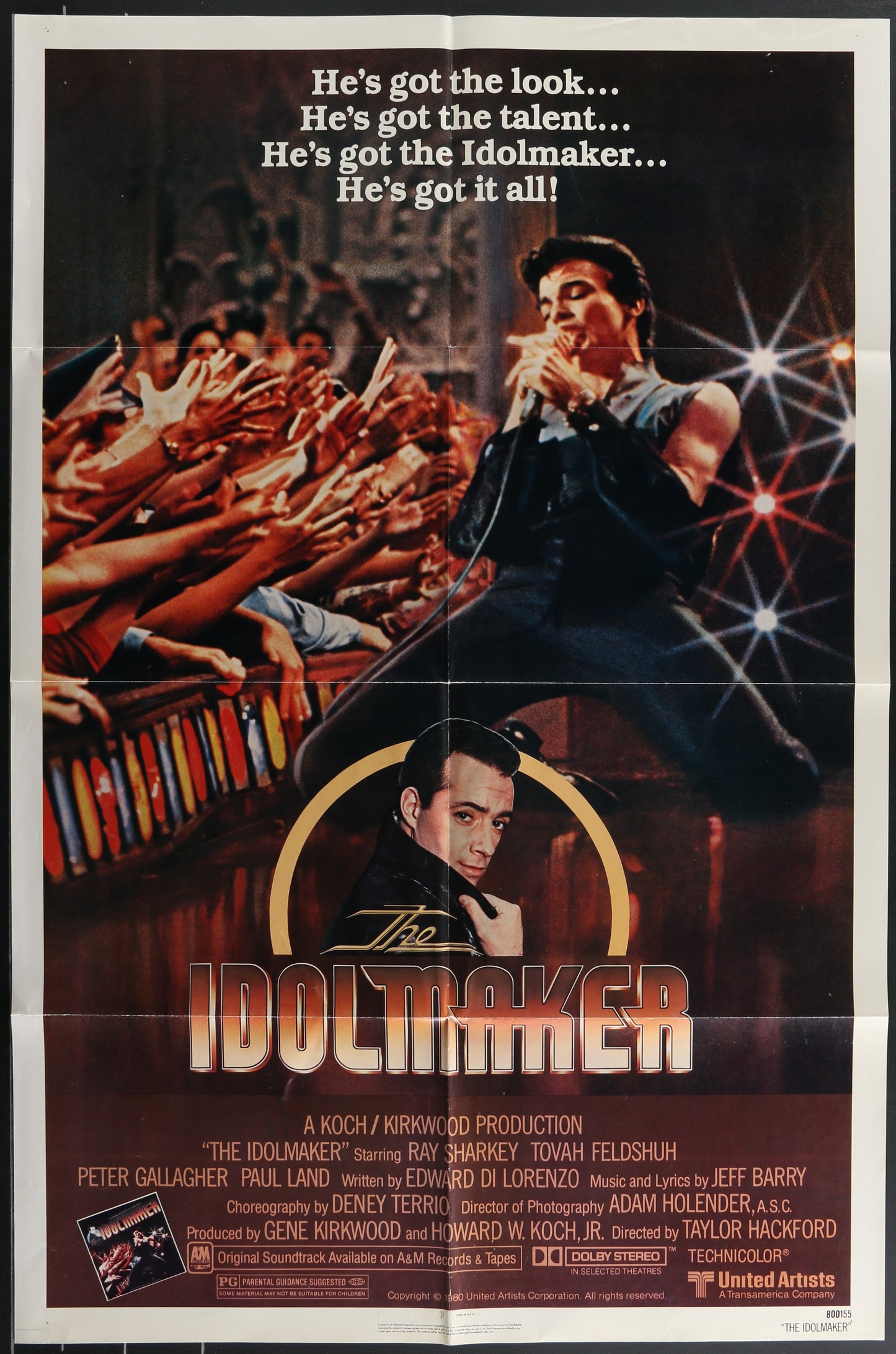 The Idolmaker (1980) Original US One Sheet Movie Poster 27 x 41