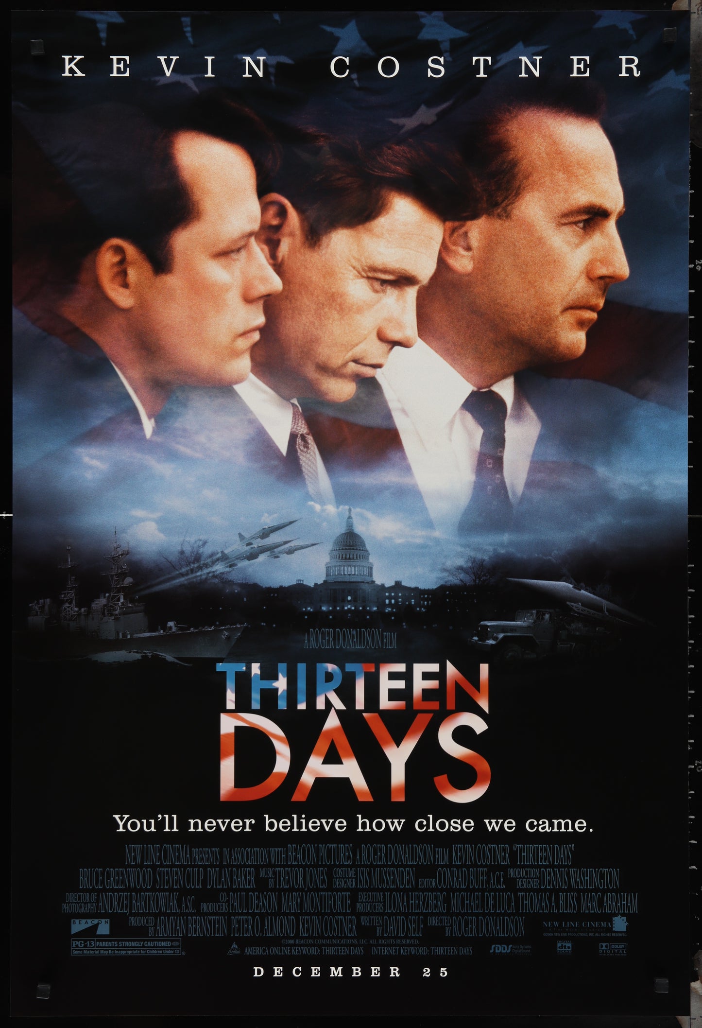 Thirteen Days (2000) Original US One Sheet Movie Poster