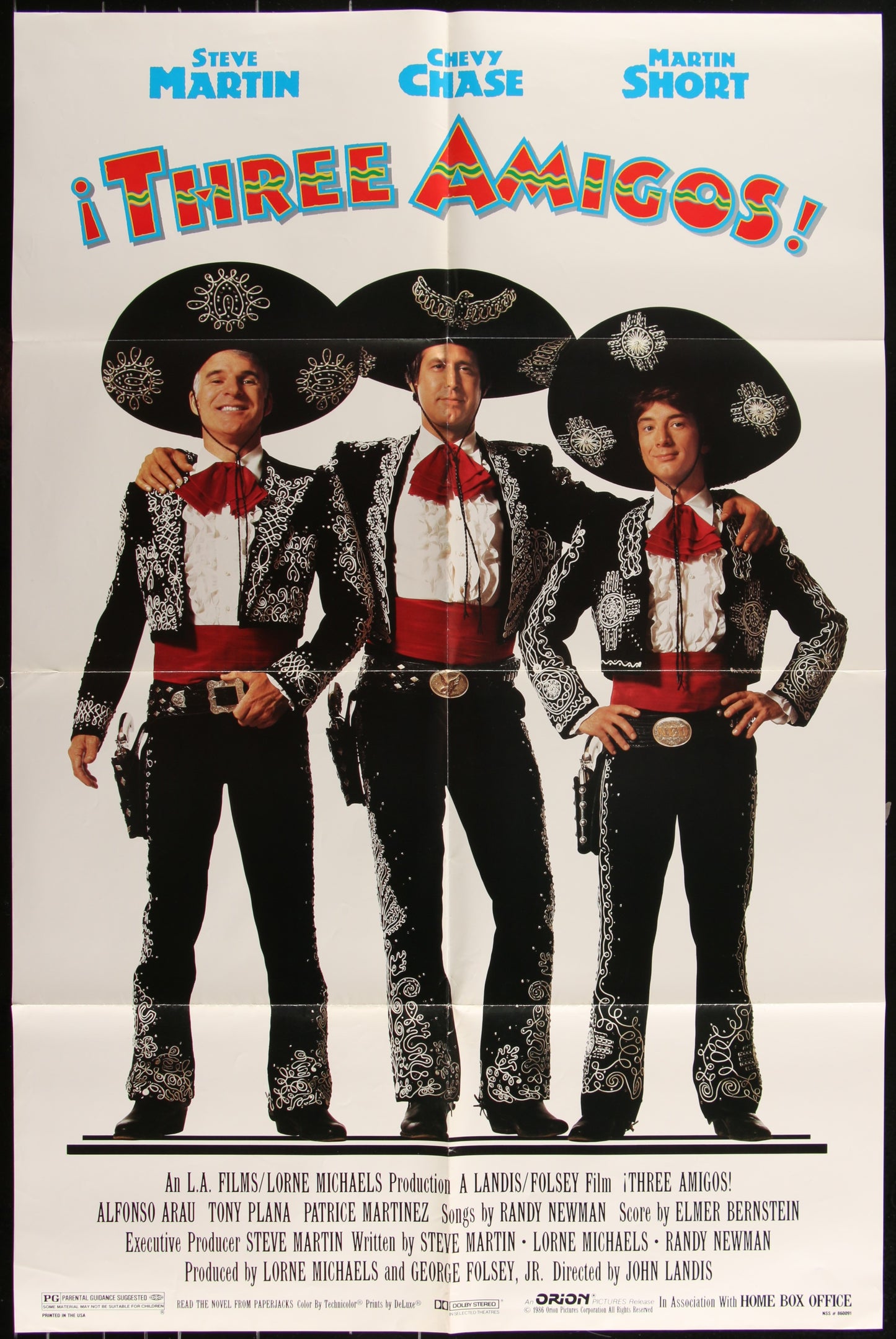 Three Amigos (1986) Original US One Sheet Movie Poster