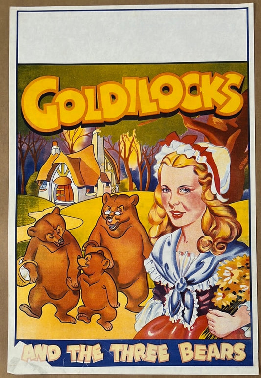 Goldilocks And The Three Bears Double Crown Theatre Poster
