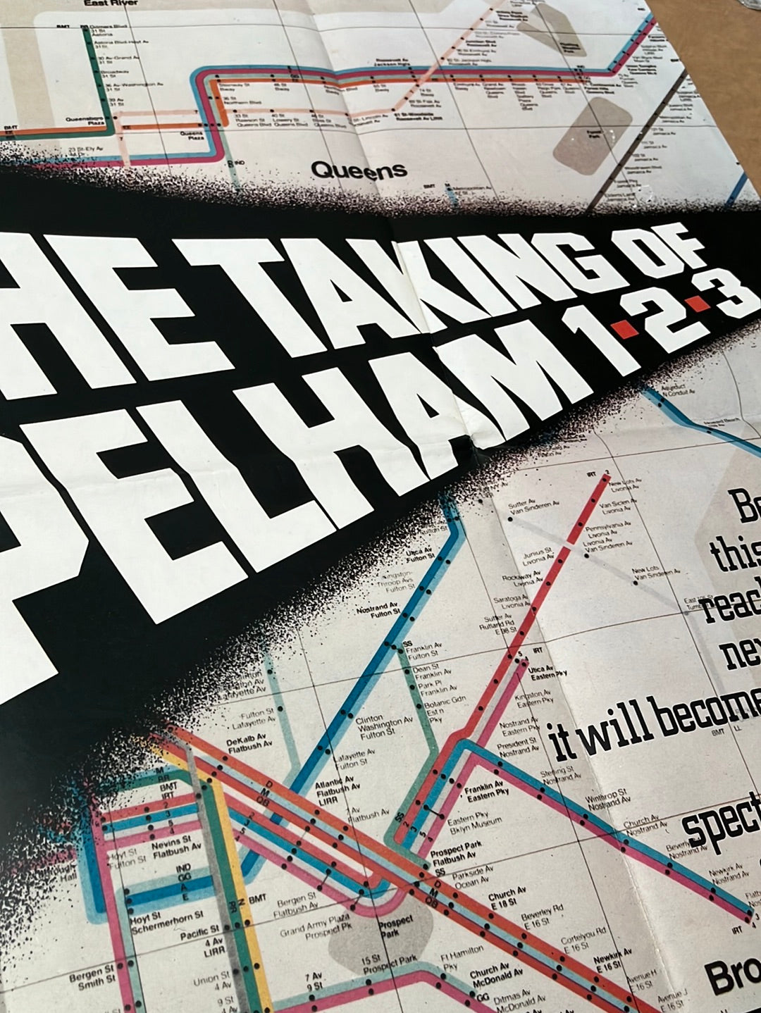 The Taking Of Pelham One Two Three (1974) Original UK Quad Movie Poster