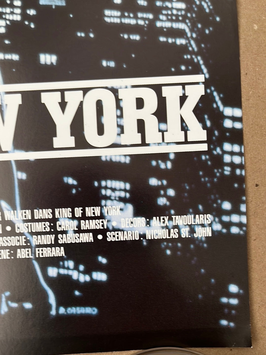 The King Of New York (1990) Original French 'Petite' Cinema Poster