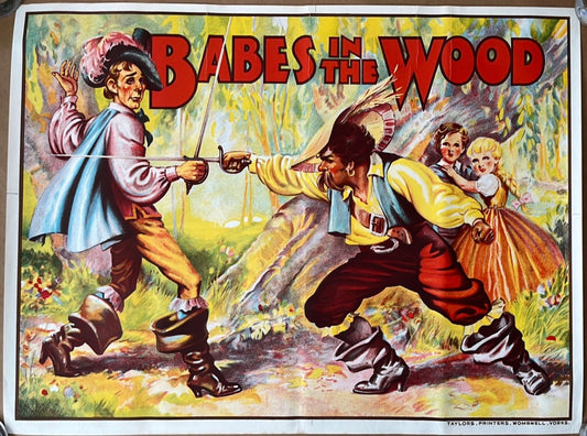 Babes In The Wood British Quad Panto Poster Theatre