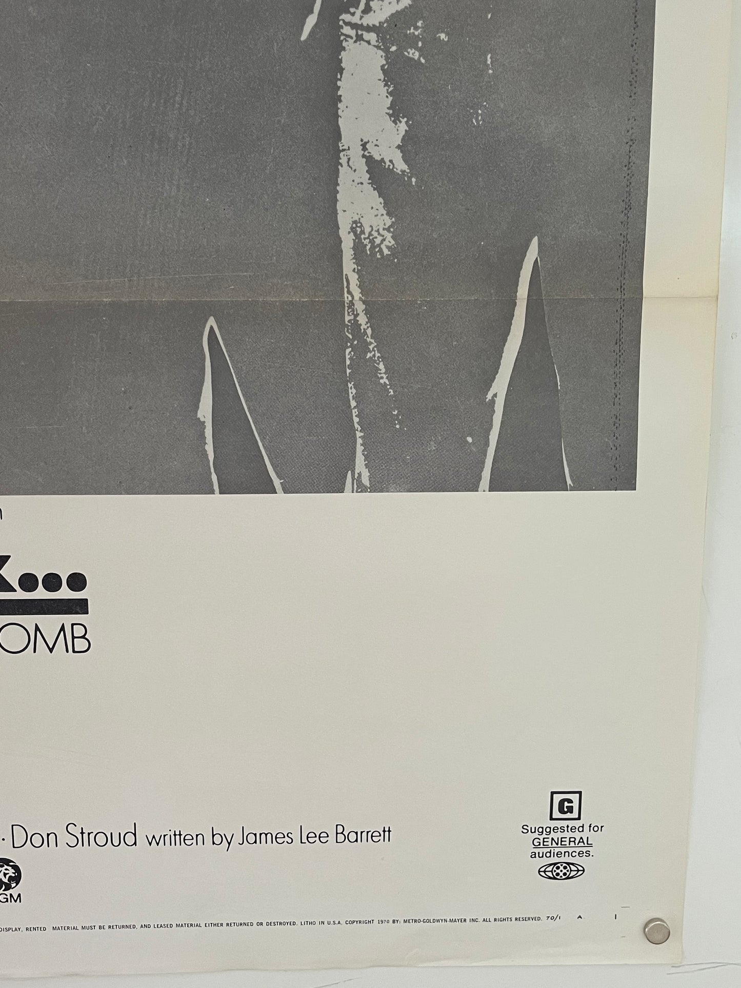 Tick Tick Tick (1970) Original US One Sheet Cinema Poster