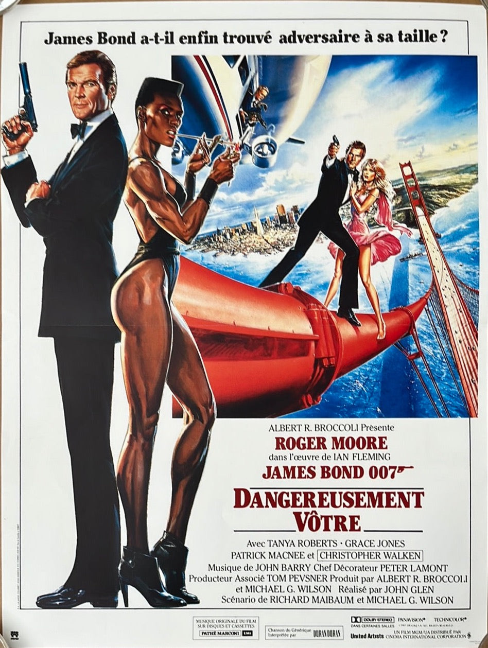 A View To A Kill Original French Petite Cinema Poster James Bond 007