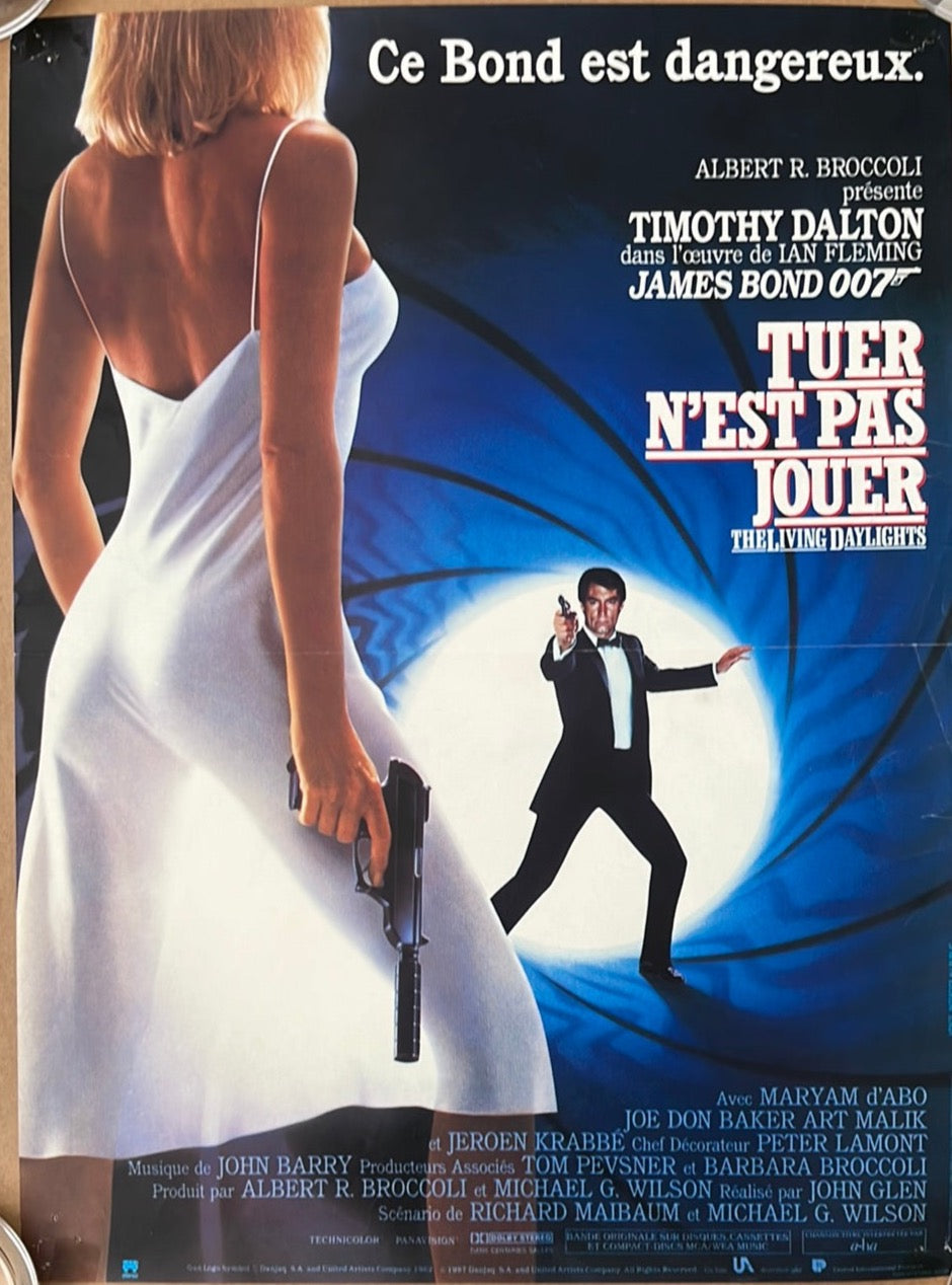 The Living Daylights Original French Petite Cinema Poster James Bond 007