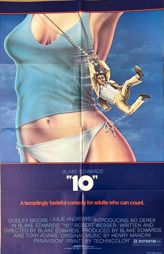 10 Original US One Sheet Cinema Movie Poster Dustin Hoffman Bo Derek Blake Edwards