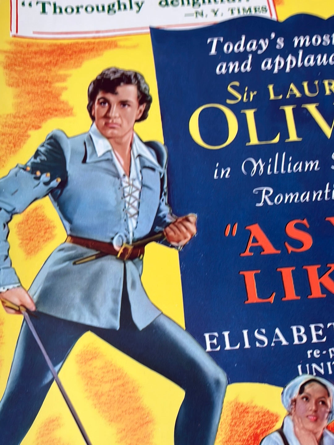 As You Like It (1949 Re-Release) Original US Half Sheet Cinema Poster