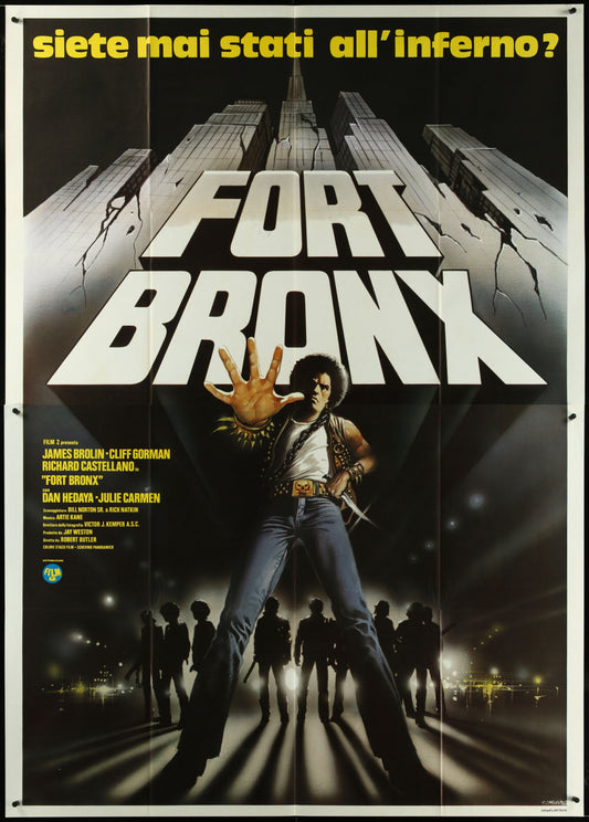 Fort Bronx (1981) Original Italian Two Panel Movie Poster