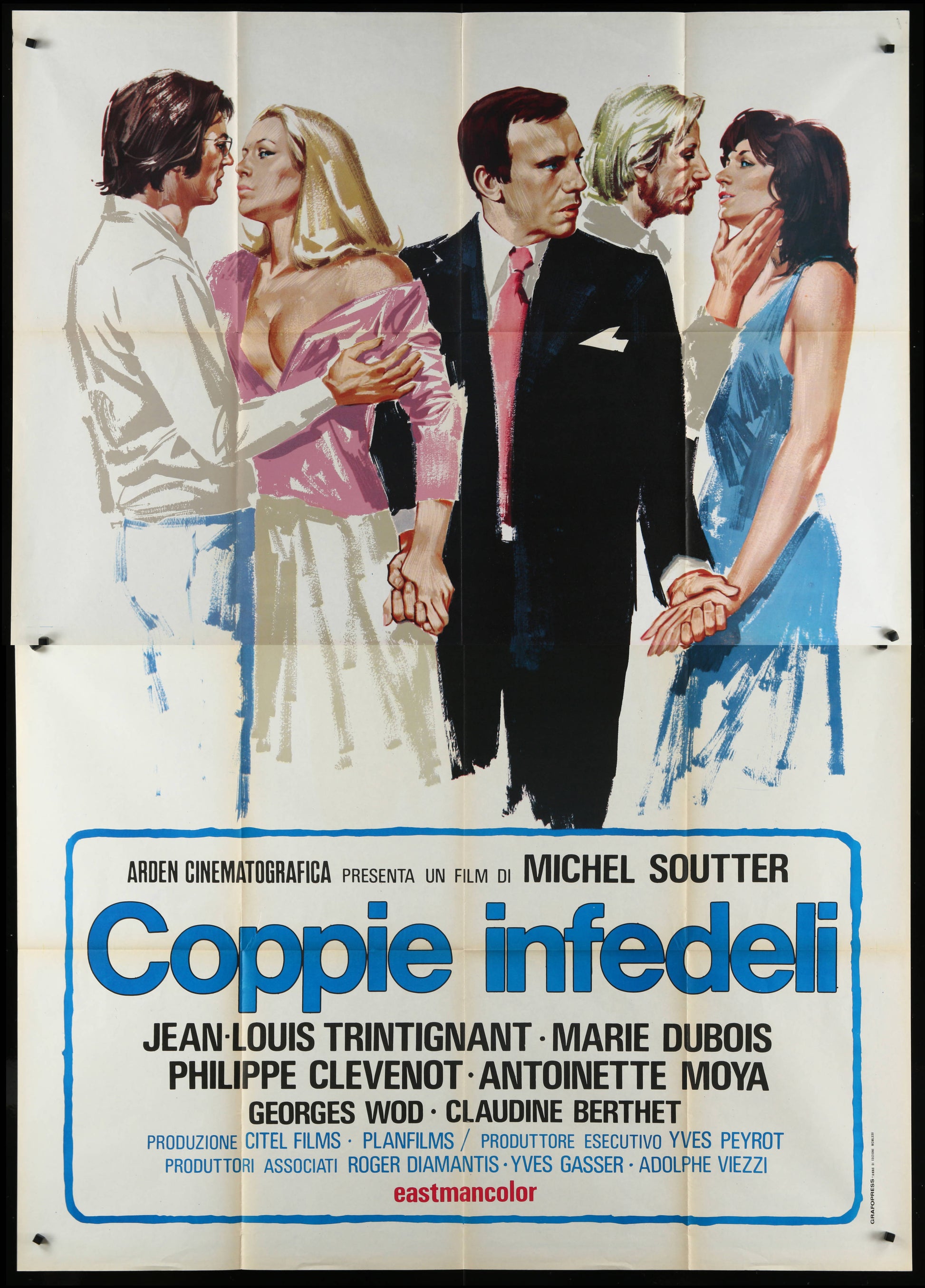 Escapade (1975) Original Italian Two Panel Movie Poster