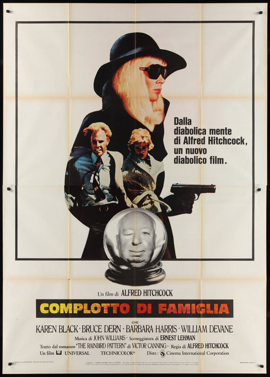 Family Plot (1976) Original Italian Two Panel Movie Poster