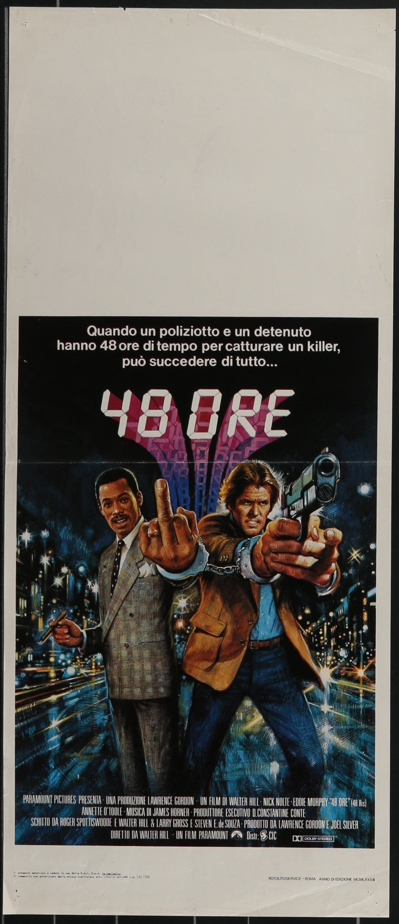 48 Hours (1983) Original US One Sheet Movie Poster
