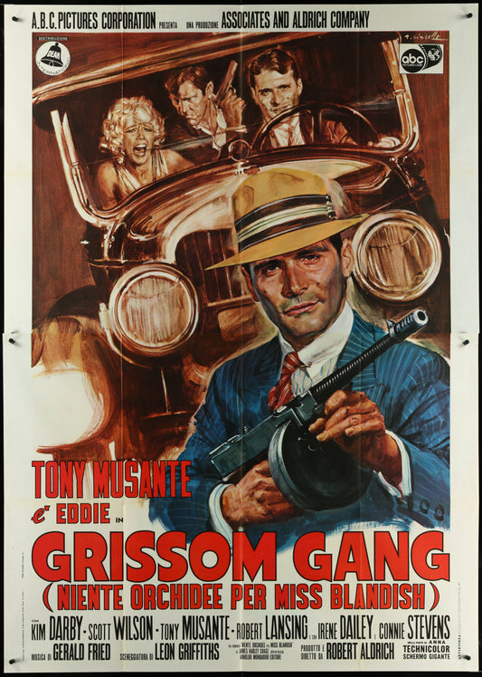 The Grissom Gang (1971) Original Italian Two Panel Movie Poster