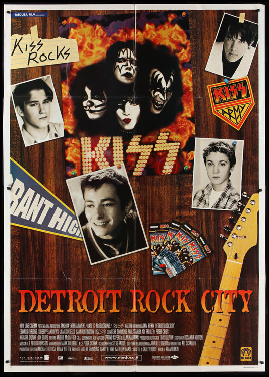 Detroit Rock City (1999) Original Italian Two Panel Movie Poster