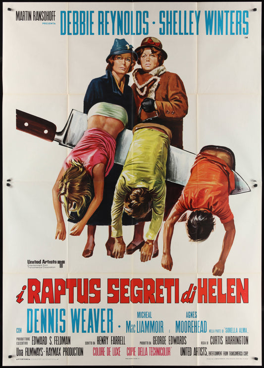 What's The Matter With Helen? (1971) Original Italian Two Panel Movie Poster