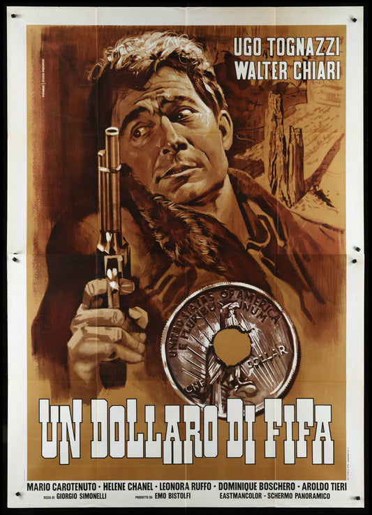 Dollar Of Fear (1972 RR) Original Italian Two Panel Movie Poster