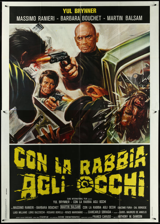 Death Rage (1976) Original Italian Two Panel Movie Poster