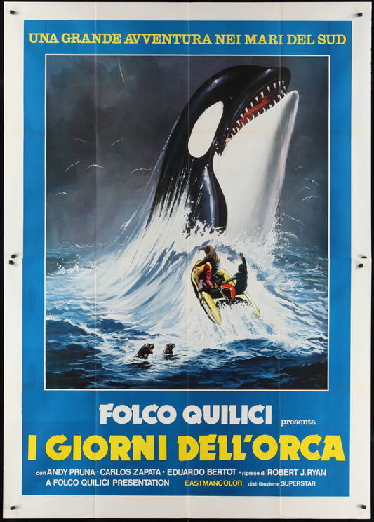 Killers Of The Wild (1977) Original Italian Two Panel Movie Poster