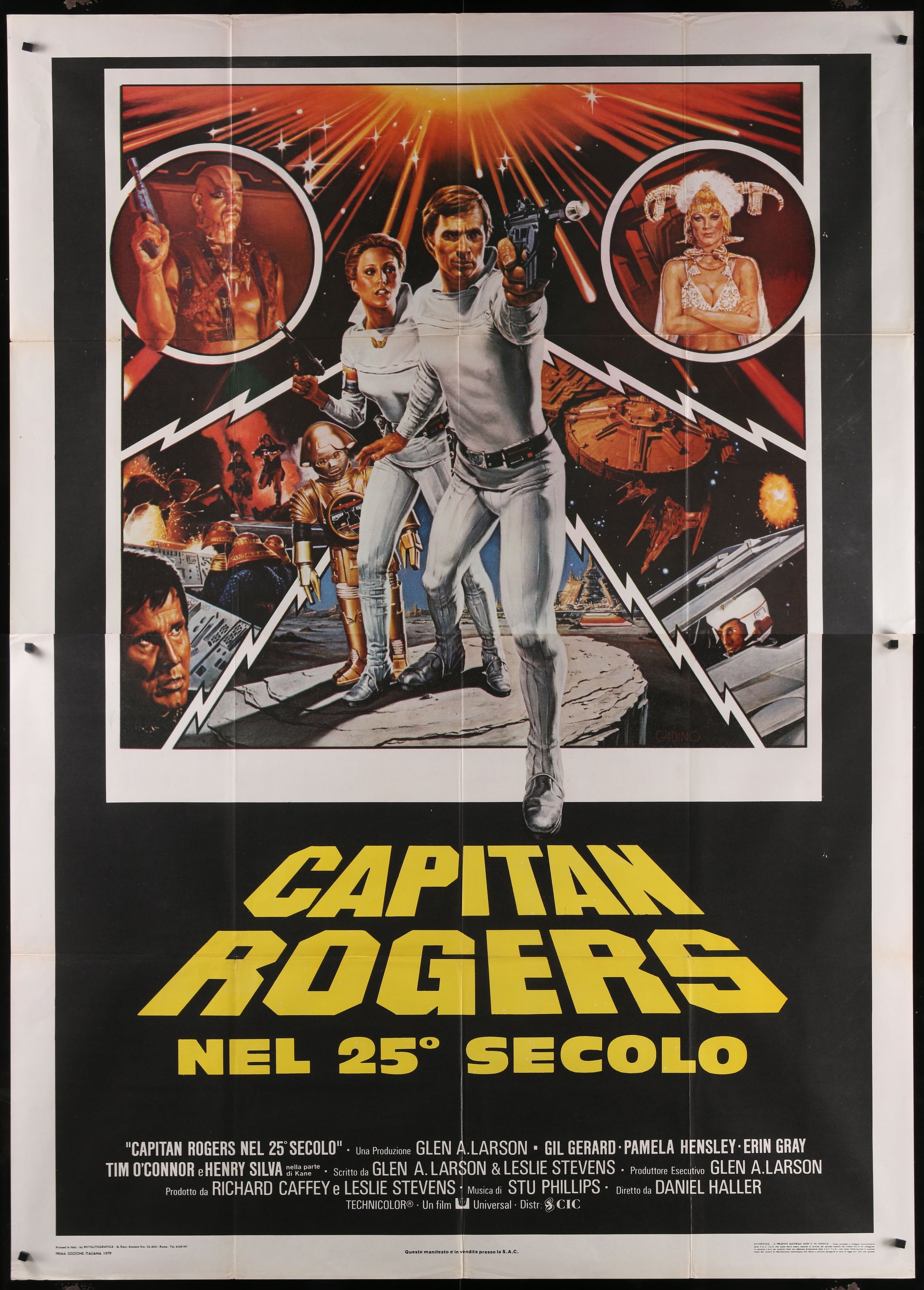 Buck Rogers In The 25th Century (1979) Original Italian Two Panel Movie Poster