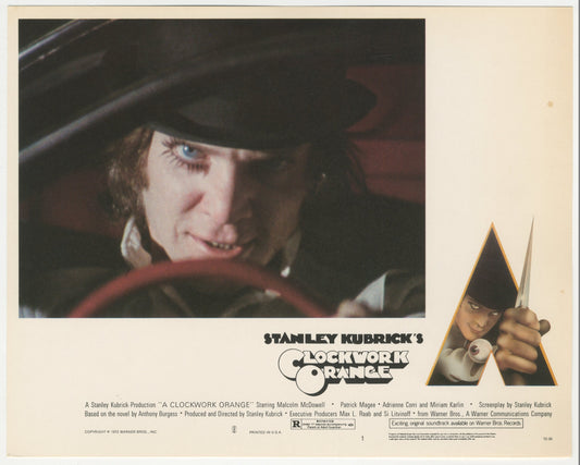 A Clockwork Orange (1972) Original Mini Lobby Card (LC#1)