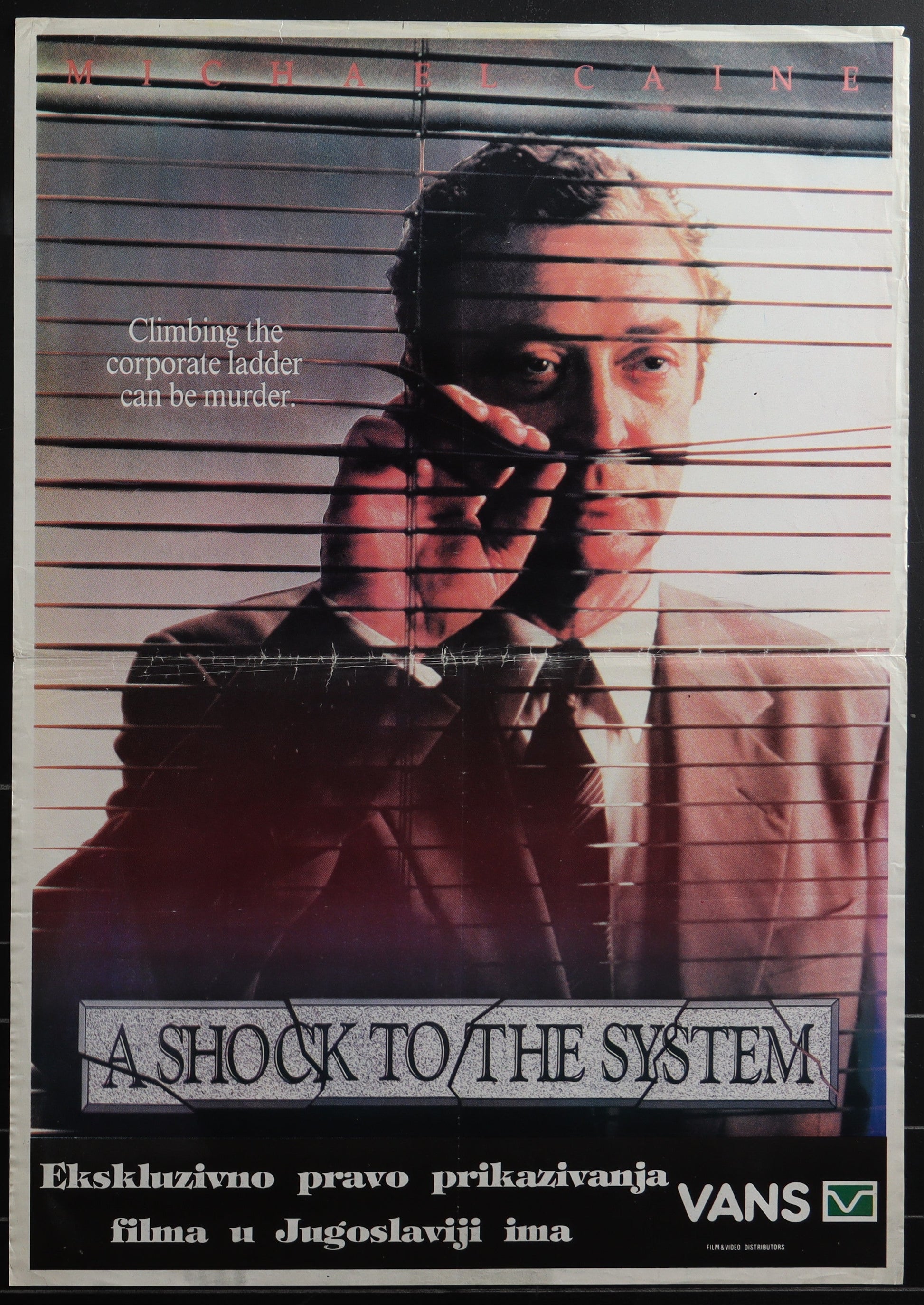 A Shock To The System (1990) Original Yugoslav Movie Poster