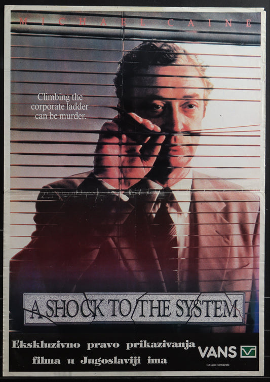 A Shock To The System (1990) Original Yugoslav Movie Poster