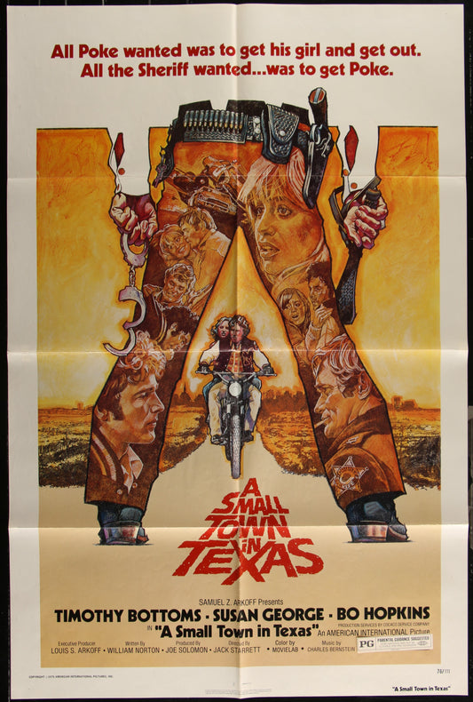 A Small Town In Texas (1976) Original US One Sheet Movie Poster