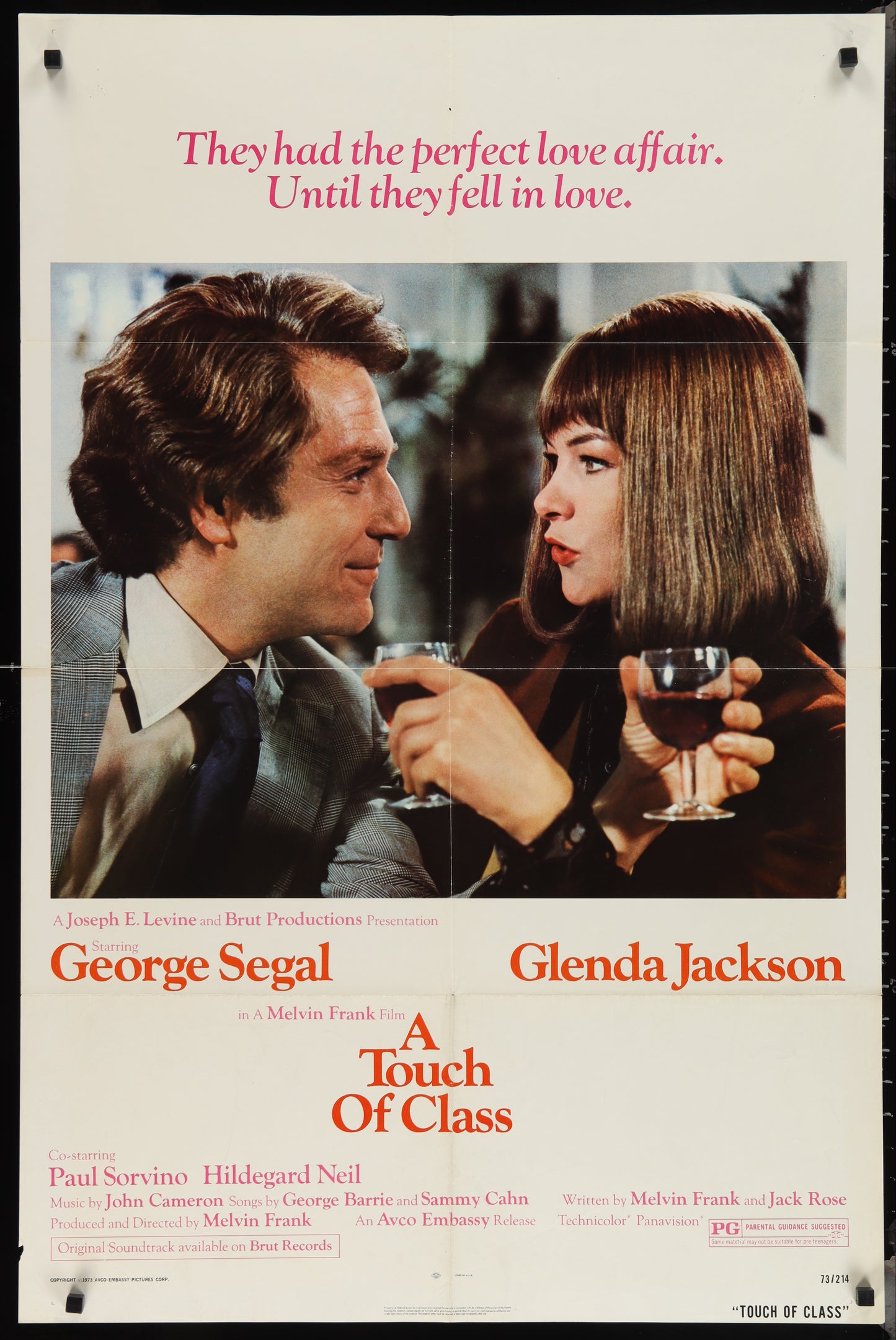 A Touch Of Class (1973) Original US One Sheet Movie Poster