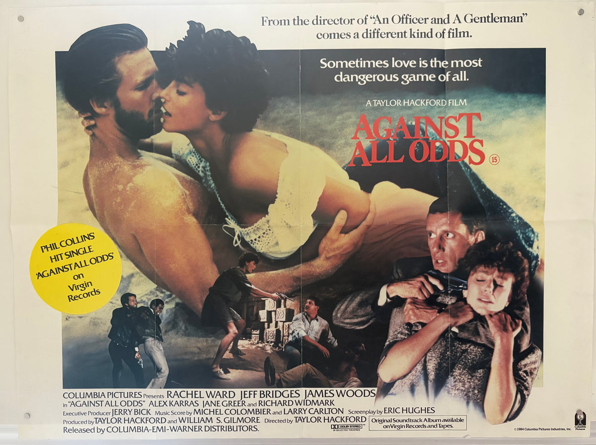 Against All Odds (1984) Original UK Quad Movie Poster