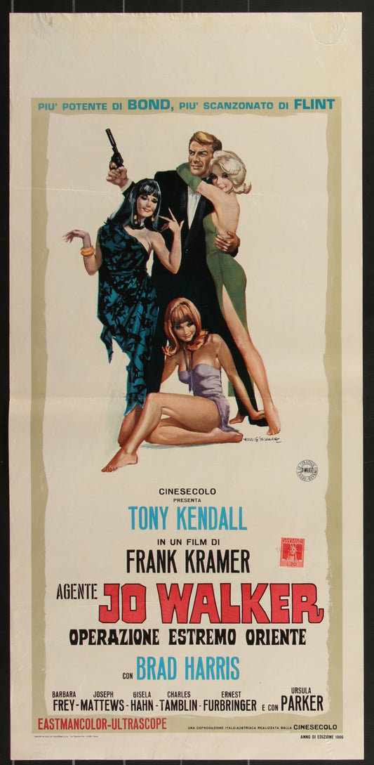 Agent Joe Walker: Operation Far East (1966) Original Italian Locandina Movie Poster